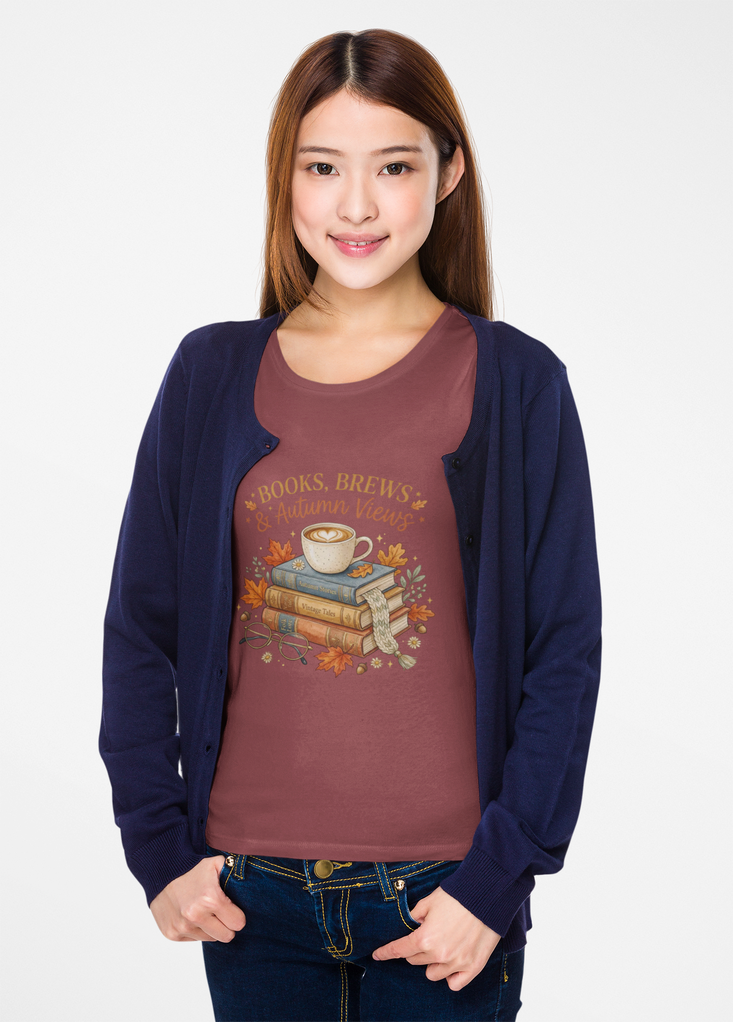 Books, Brews & Autumn Views T-Shirt