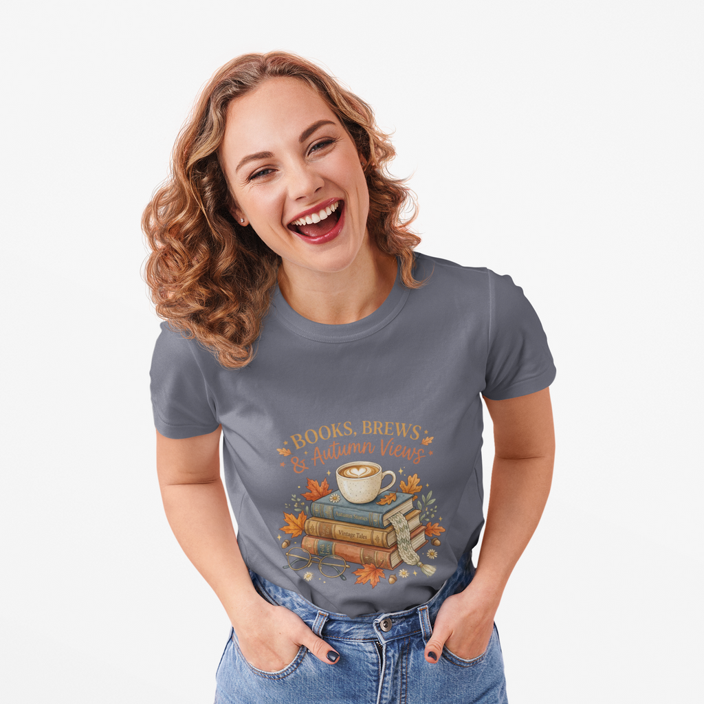 Books, Brews & Autumn Views T-Shirt