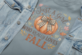 Fall Pumpkin T-Shirt — "Just A Girl Who Really Loves Fall" Autumn Graphic Tee