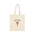 Faith & Freedom Cross Tote, patriotic faith-based vintage Americana, July 4th liberty l