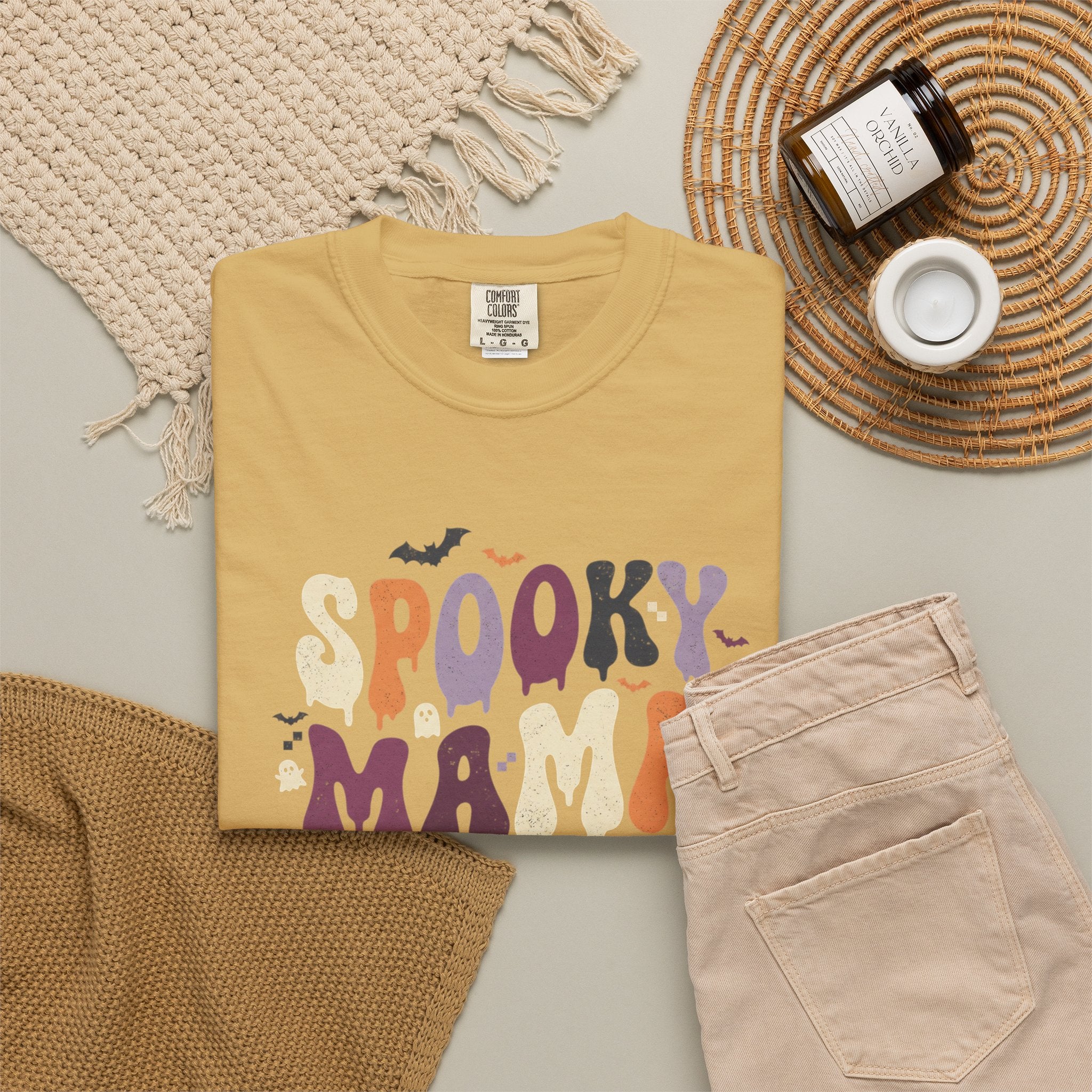 Spooky Mama T‑Shirt — Retro Halloween Graphic Tee for Moms
