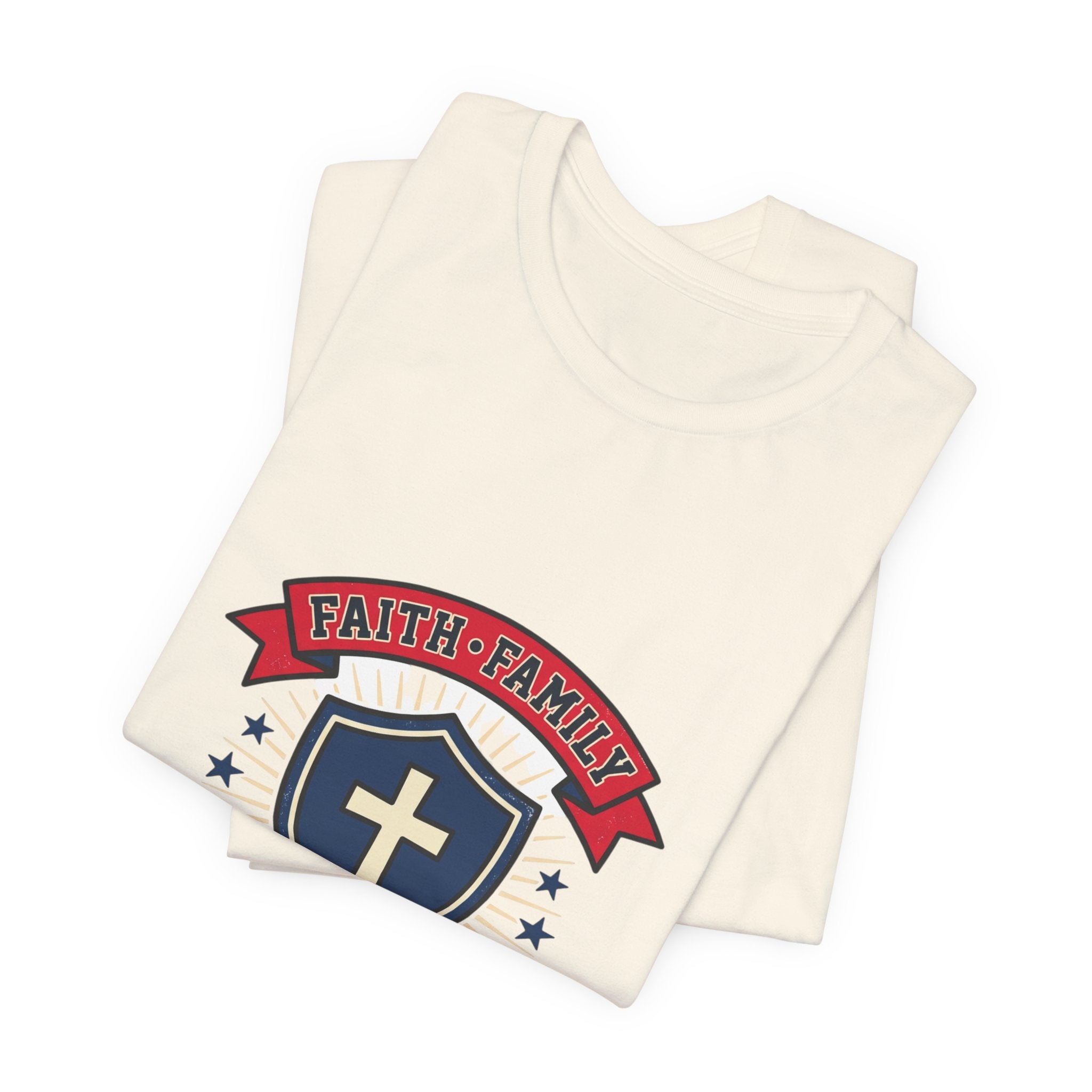 Faith Family Freedom Tee | Faith-based Patriotic, Vintage Americana July 4th
