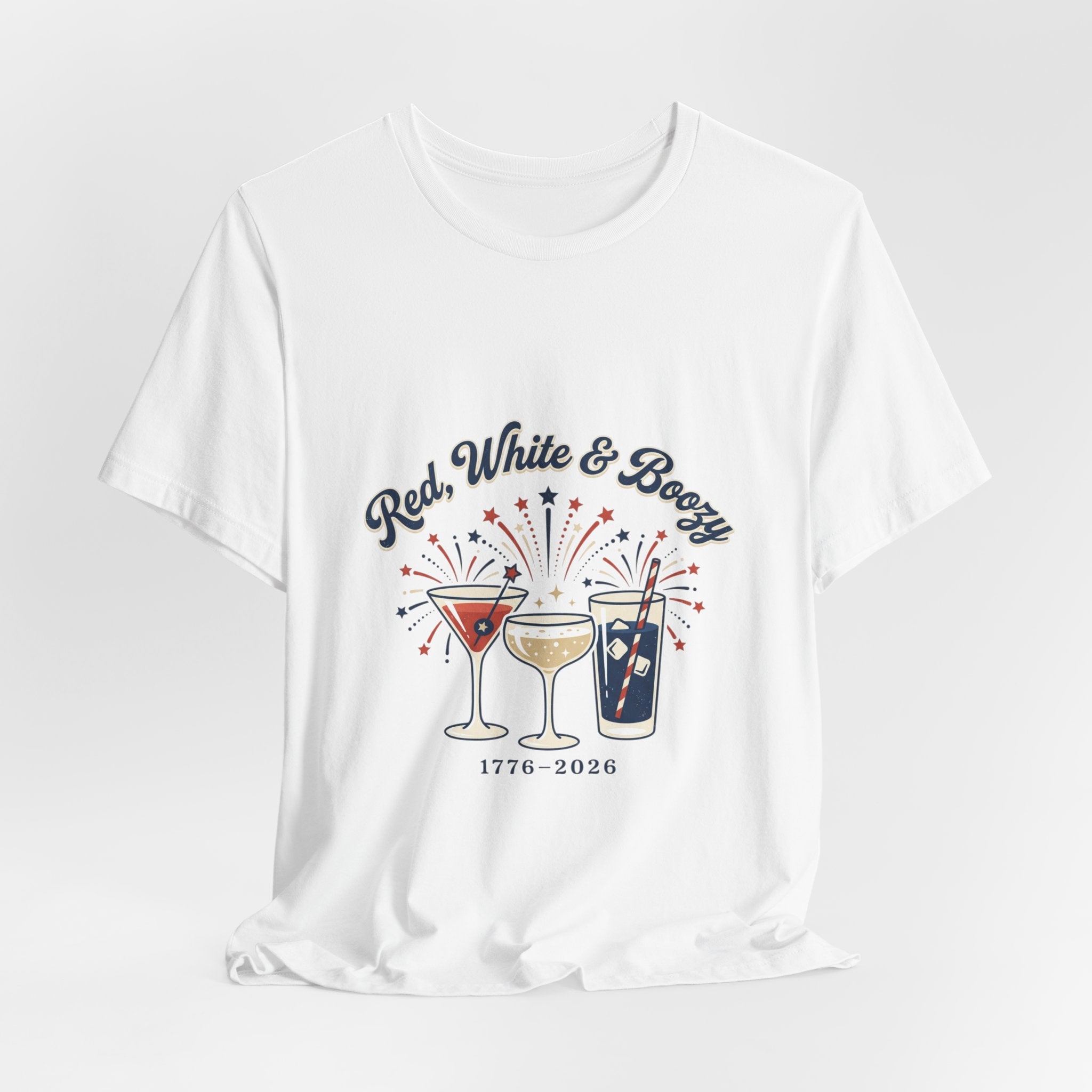 Red, White & Boozy Shirt | Patriotic July 4th, Vintage Americana