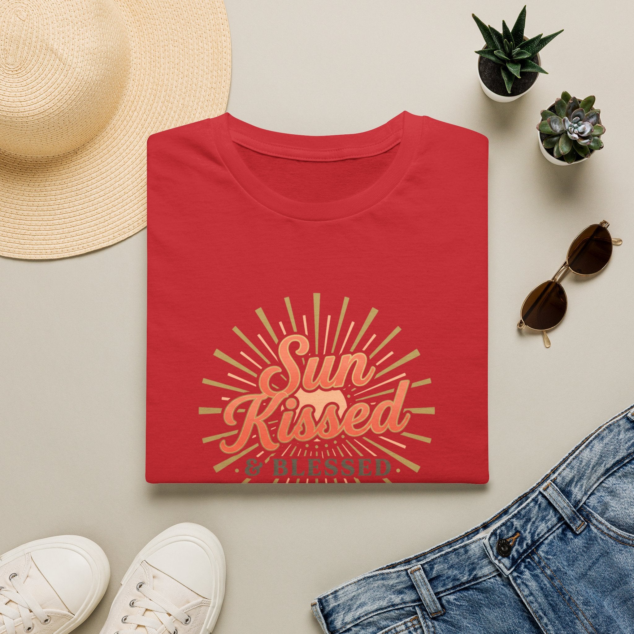 Sun-Kissed & Blessed T-Shirt — Beachy Summer Graphic Tee