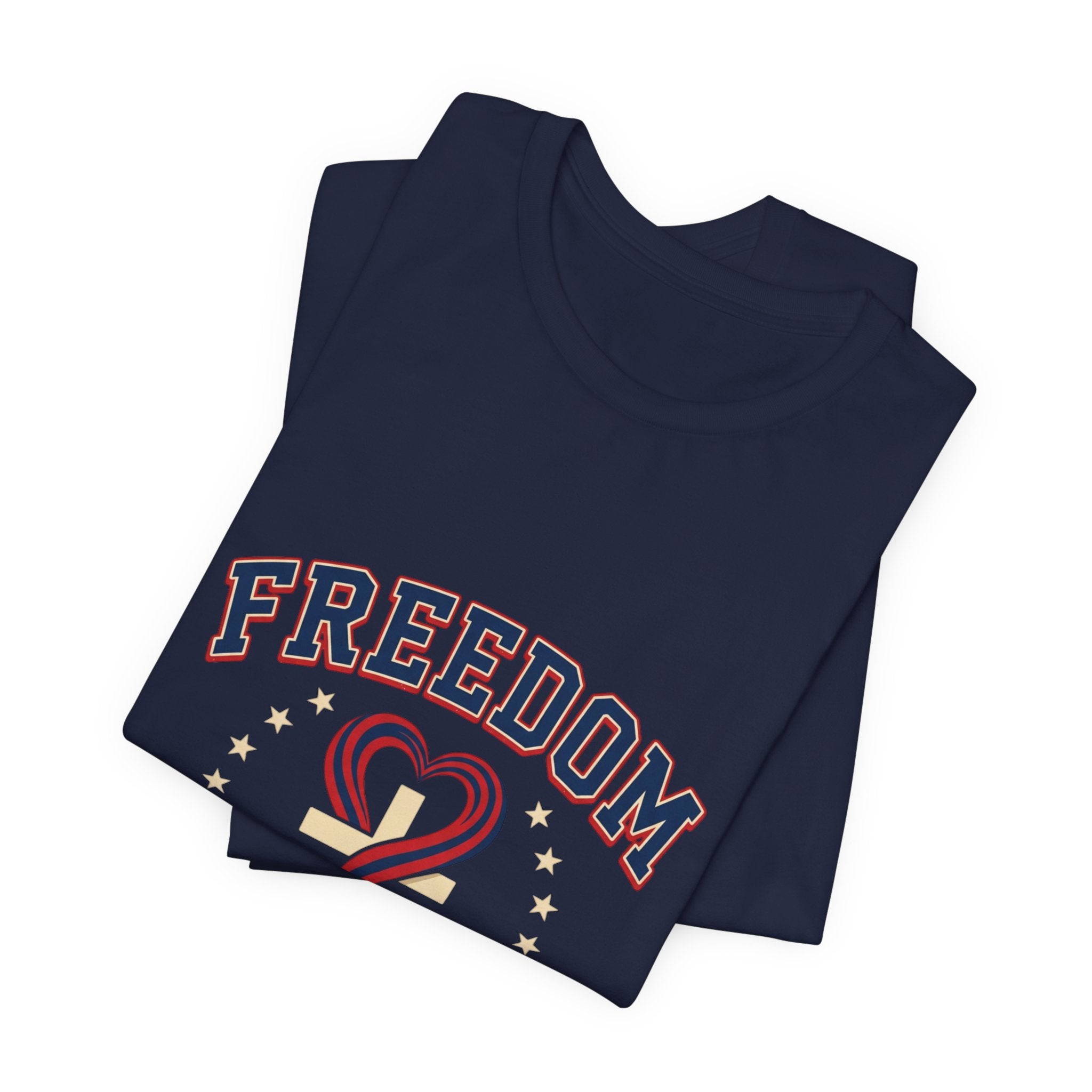 Freedom Heart Tee | faith-based patriotic, vintage Americana July 4th