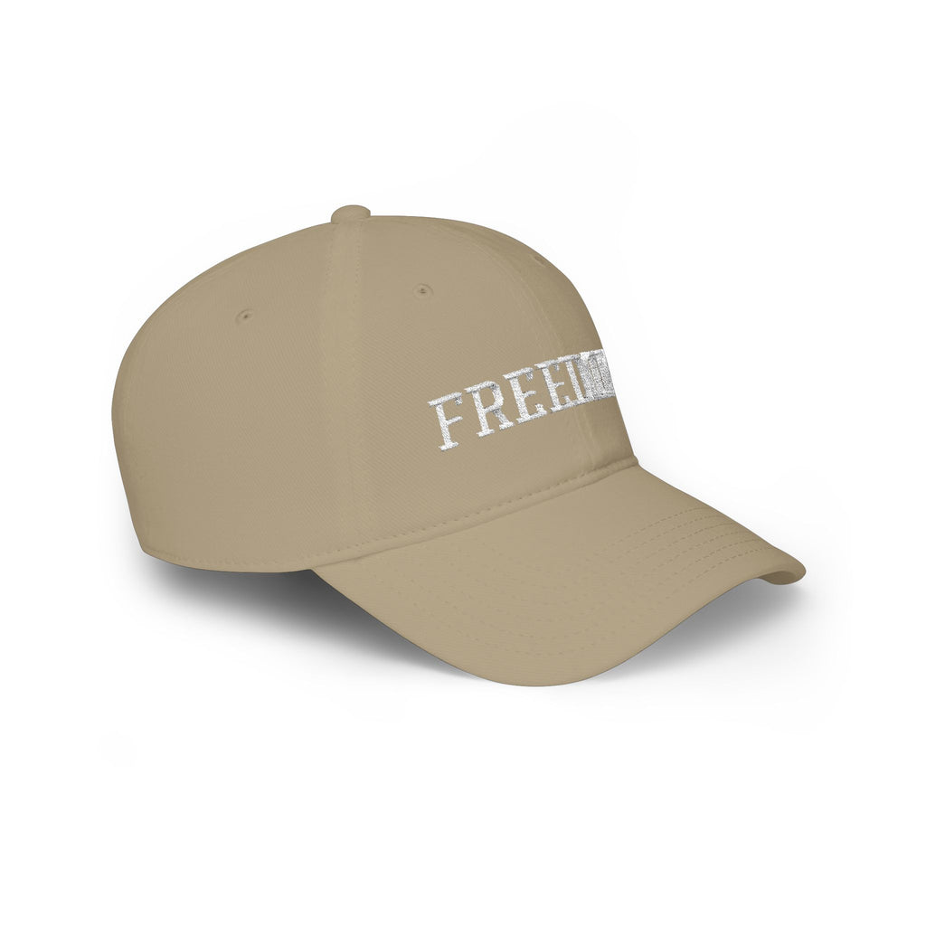 Freedom Embroidered Baseball Cap — Low Profile Patriotic Hat