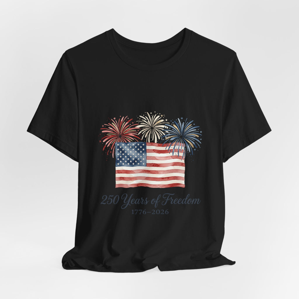 250 Years of Freedom T-Shirt | Faith-Based Patriotic July 4th, Vintage Americana
