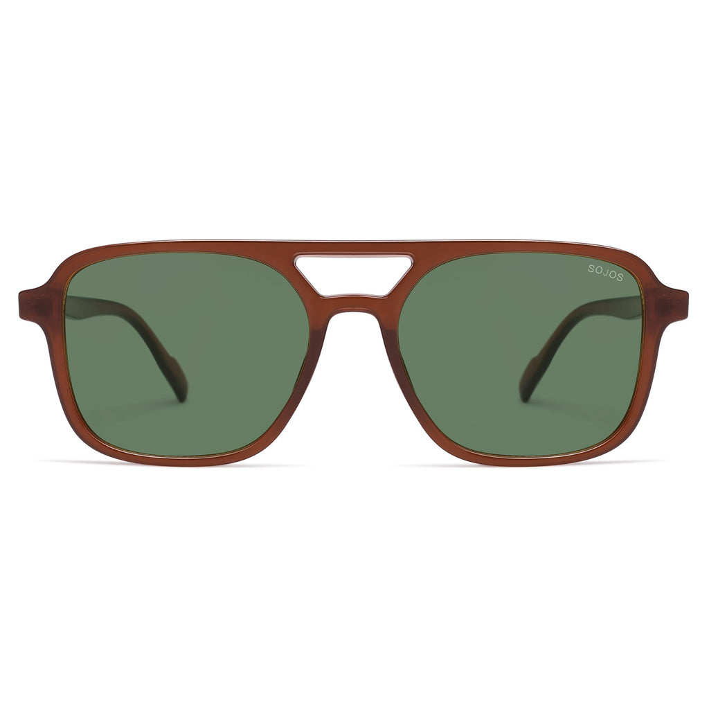 SOJOS Retro Aviator Sunglasses Womens Mens,Trendy Rectangle Shades SJ2202