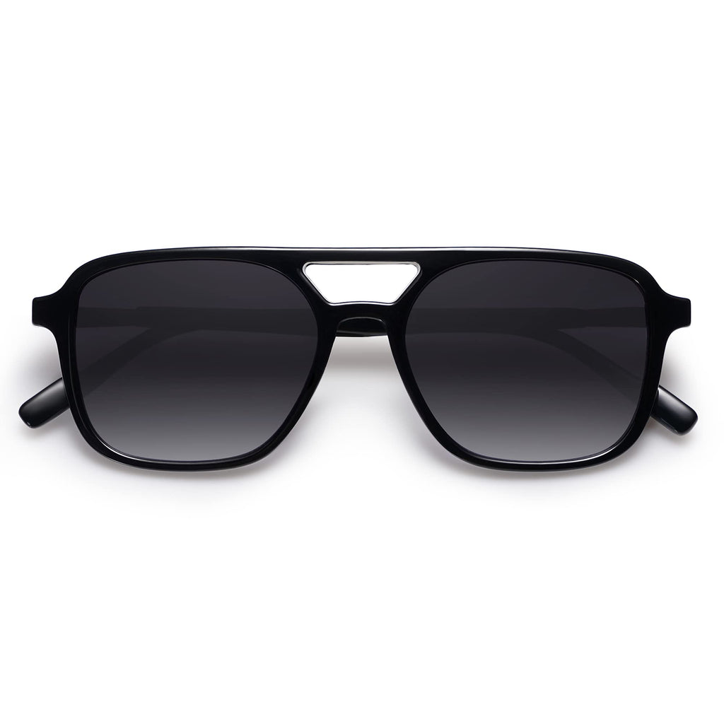 SOJOS Retro Aviator Sunglasses Womens Mens,Trendy Rectangle Shades SJ2202