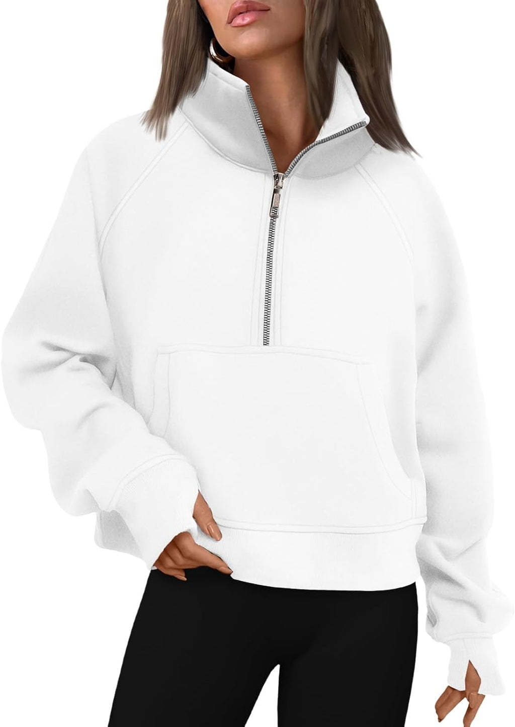 AUTOMET Womens Sweatshirts Half Zip Fleece Pullover Fall Outfits