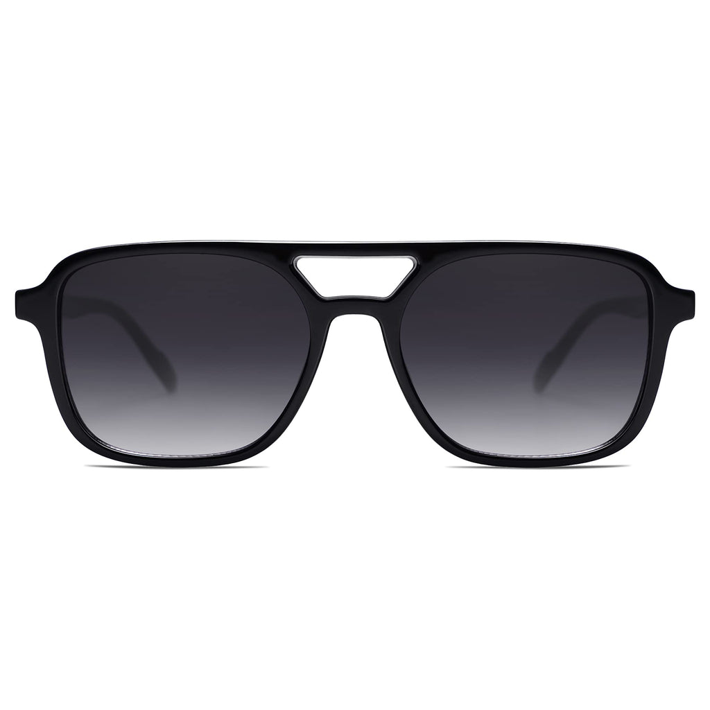 SOJOS Retro Aviator Sunglasses Womens Mens,Trendy Rectangle Shades SJ2202