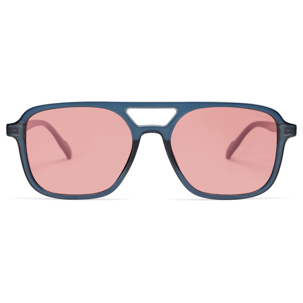 SOJOS Retro Aviator Sunglasses Womens Mens,Trendy Rectangle Shades SJ2202
