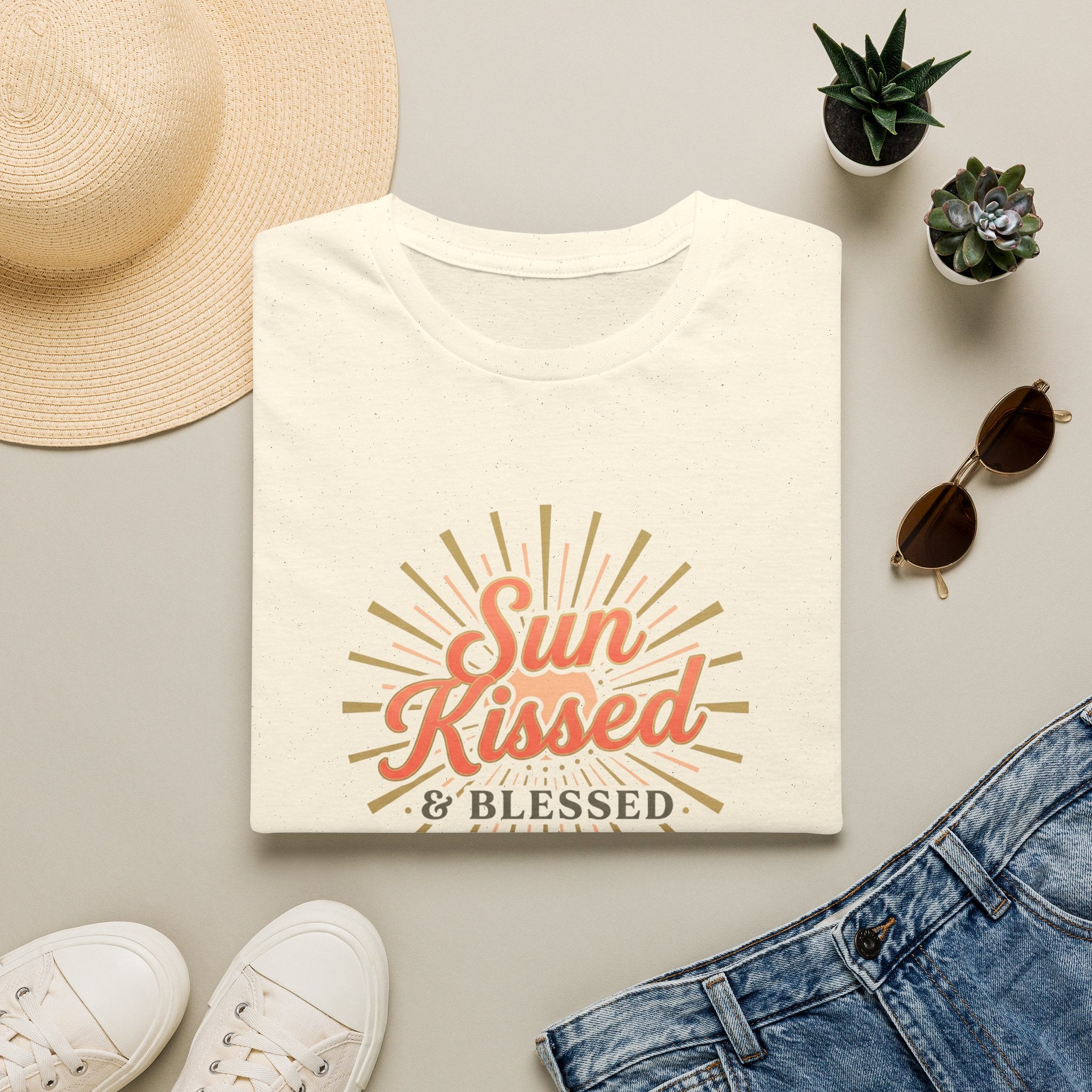 Sun-Kissed & Blessed T-Shirt — Beachy Summer Graphic Tee