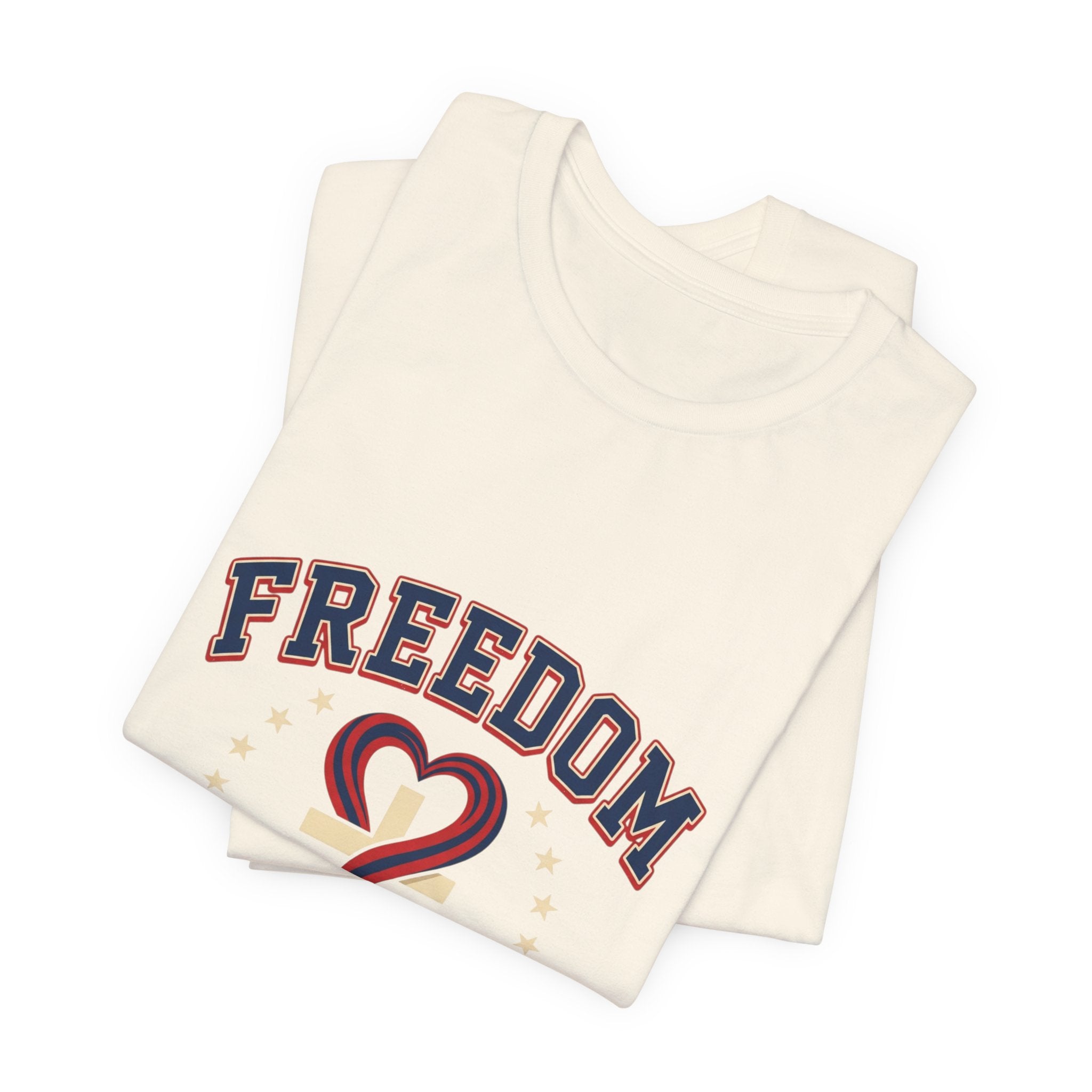 Freedom Heart Tee | faith-based patriotic, vintage Americana July 4th