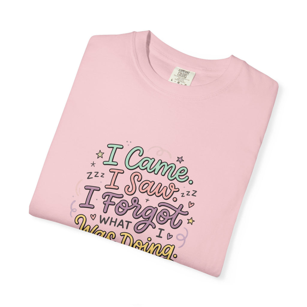 I Came I Saw I Forgot What I Was Doing T-Shirt | Funny Phrase Tee