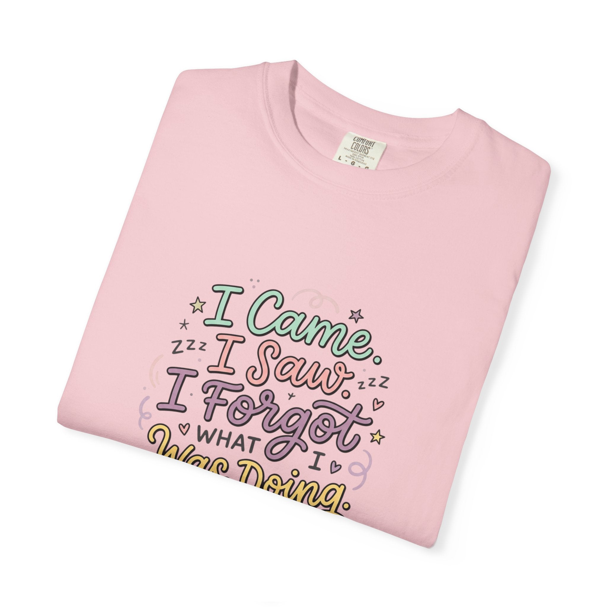 I Came I Saw I Forgot What I Was Doing T-Shirt | Funny Phrase Tee