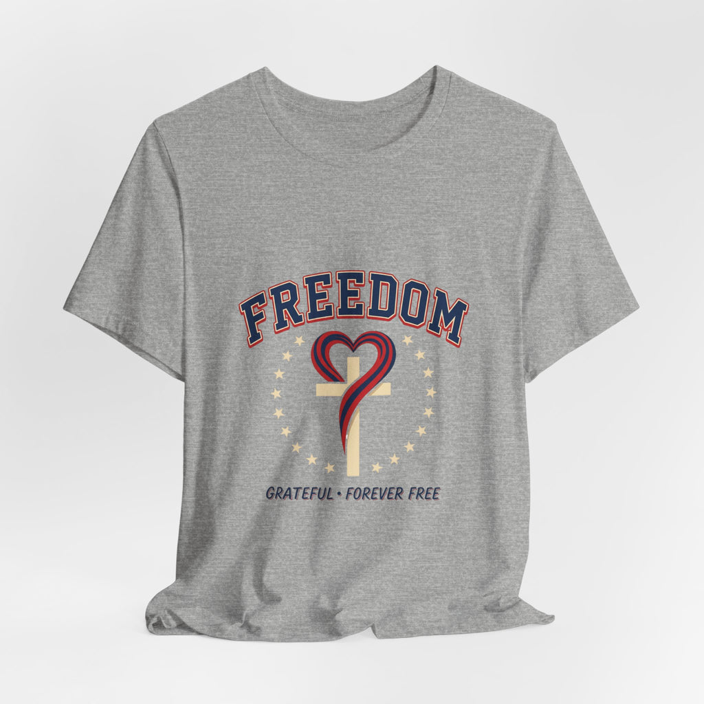 Freedom Heart Tee | faith-based patriotic, vintage Americana July 4th
