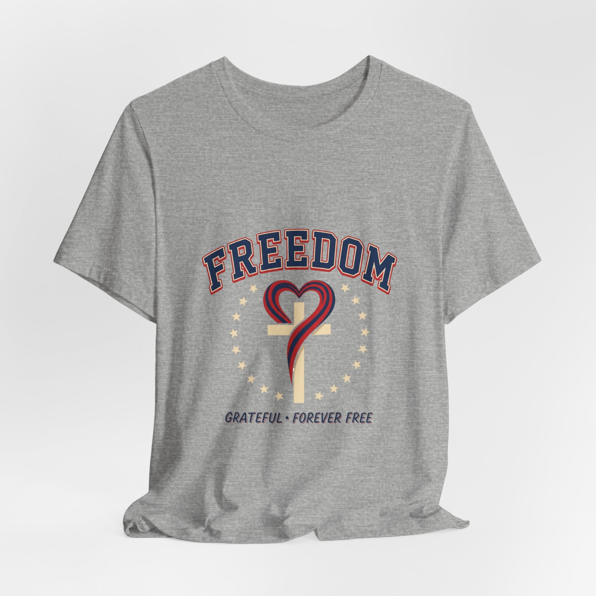 Freedom Heart Tee | faith-based patriotic, vintage Americana July 4th