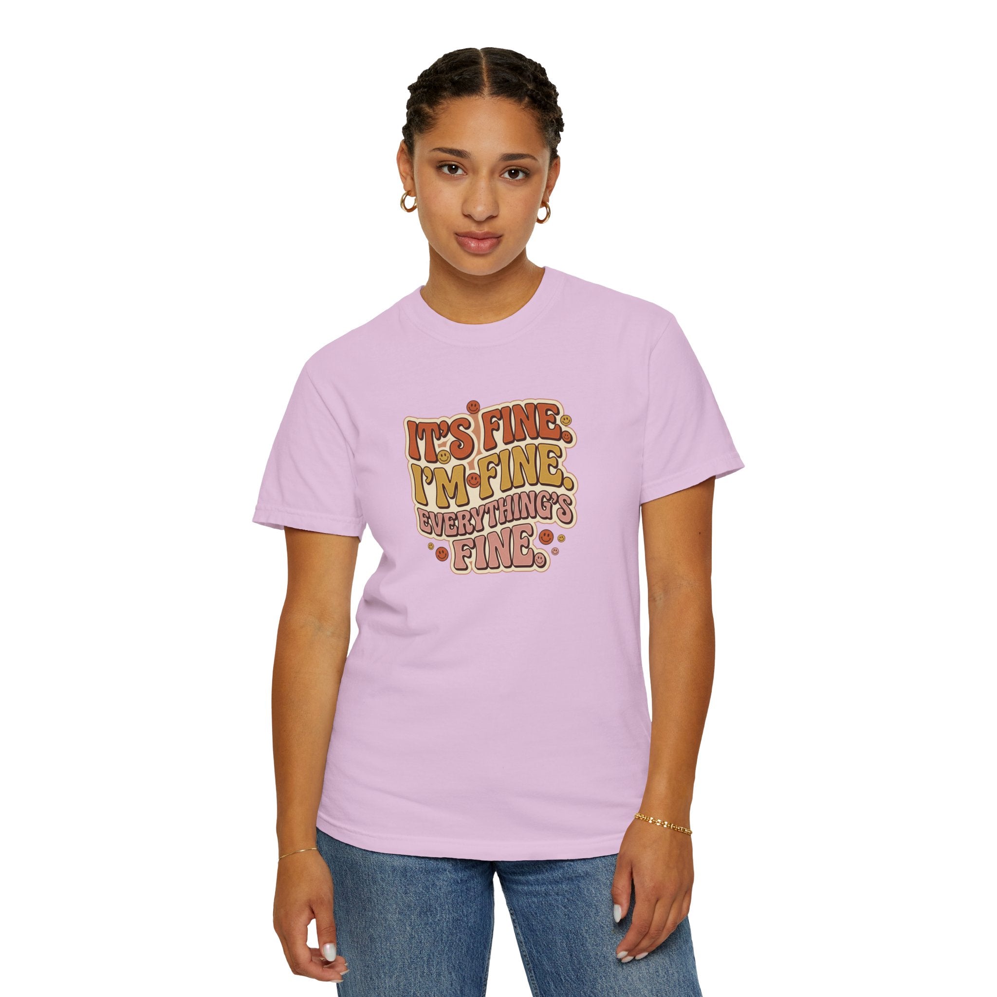 Its Fine Im Fine Everythings Fine Tshirt, Retro Typography, 70s Vibe