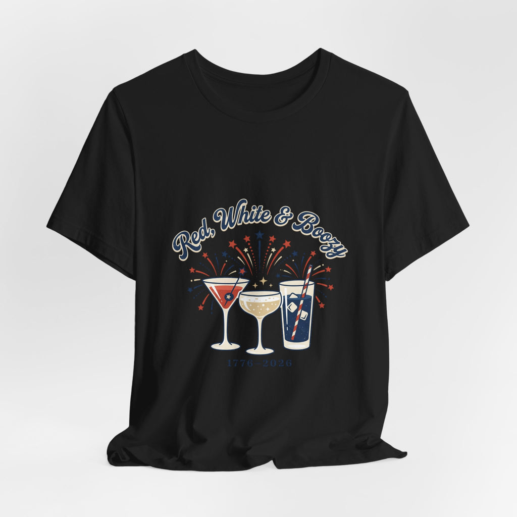 Red, White & Boozy Shirt | Patriotic July 4th, Vintage Americana
