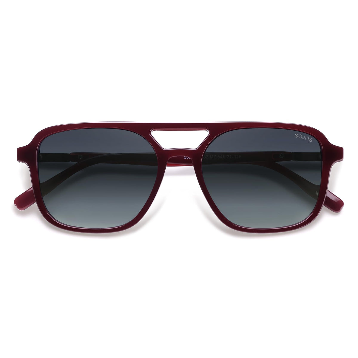SOJOS Retro Aviator Sunglasses Womens Mens,Trendy Rectangle Shades SJ2202