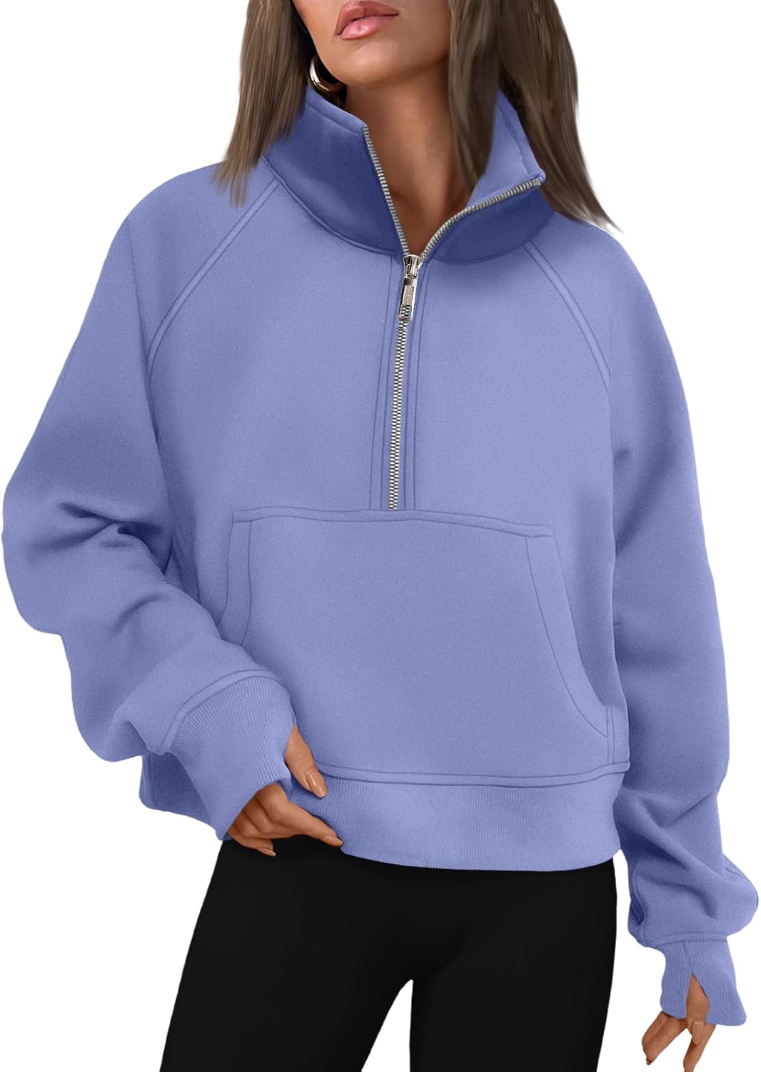 AUTOMET Womens Sweatshirts Half Zip Fleece Pullover Fall Outfits