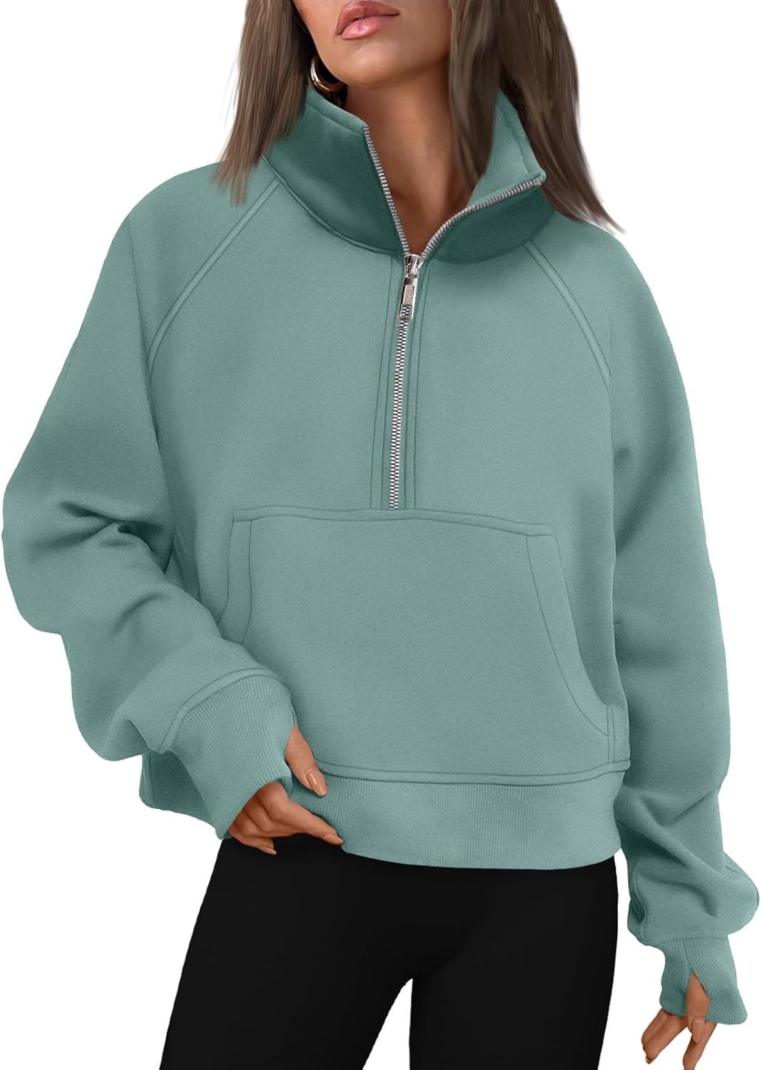 AUTOMET Womens Sweatshirts Half Zip Fleece Pullover Fall Outfits