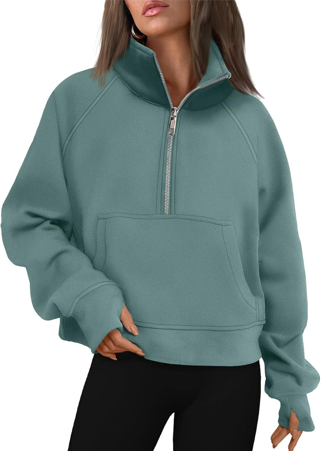 AUTOMET Womens Sweatshirts Half Zip Fleece Pullover Fall Outfits