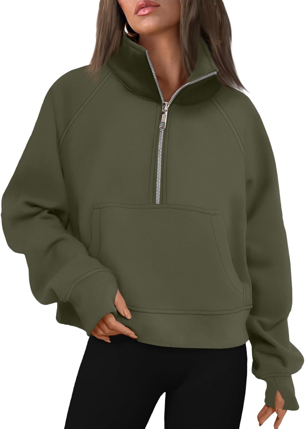 AUTOMET Womens Sweatshirts Half Zip Fleece Pullover Fall Outfits