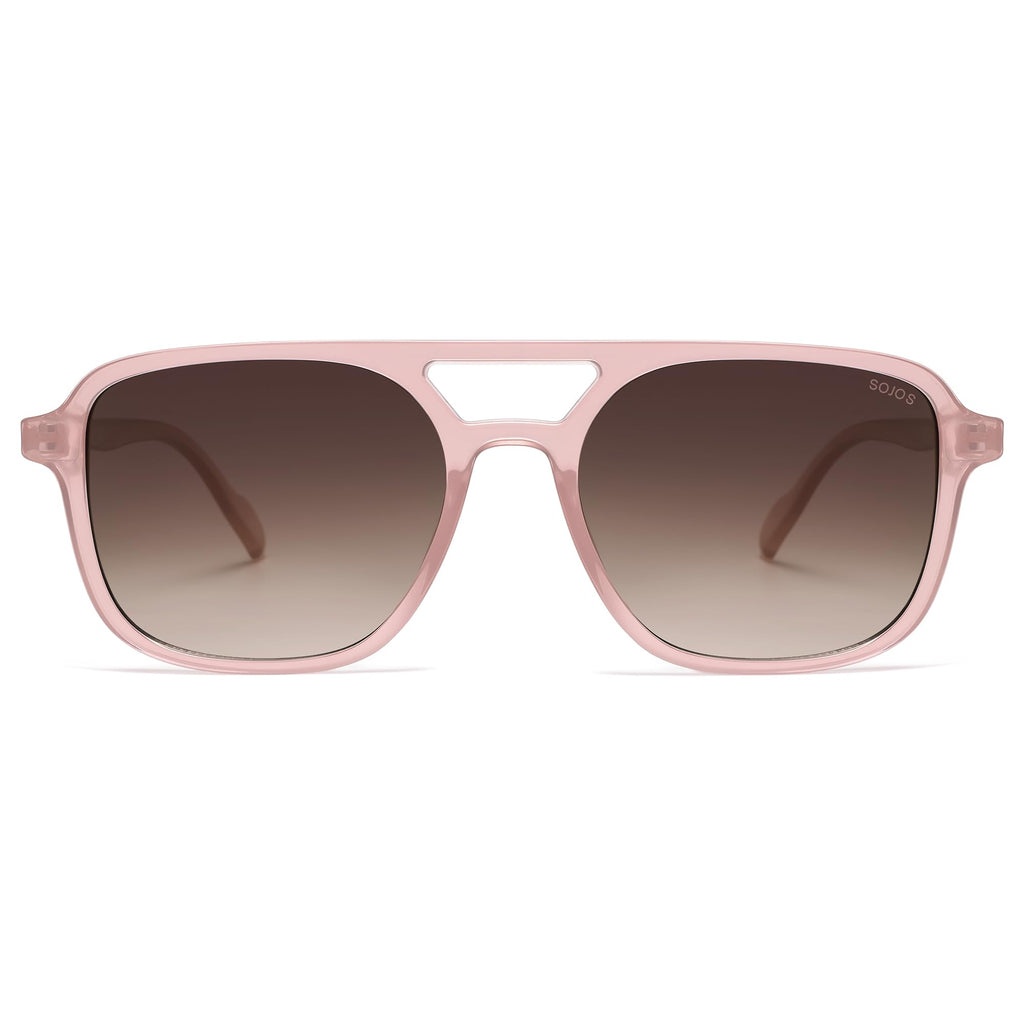 SOJOS Retro Aviator Sunglasses Womens Mens,Trendy Rectangle Shades SJ2202