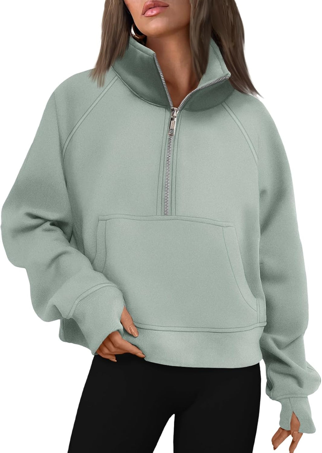 AUTOMET Womens Sweatshirts Half Zip Fleece Pullover Fall Outfits