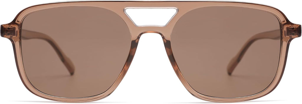 SOJOS Retro Aviator Sunglasses Womens Mens,Trendy Rectangle Shades SJ2202