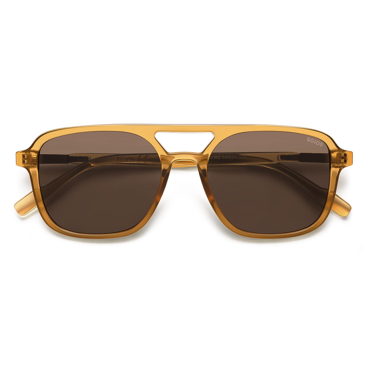 SOJOS Retro Aviator Sunglasses Womens Mens,Trendy Rectangle Shades SJ2202