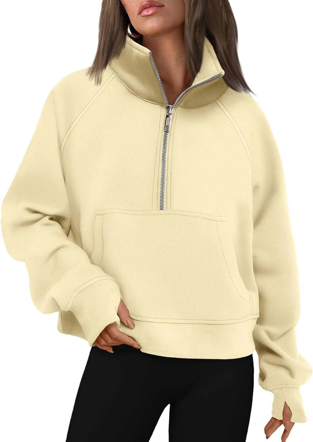 AUTOMET Womens Sweatshirts Half Zip Fleece Pullover Fall Outfits