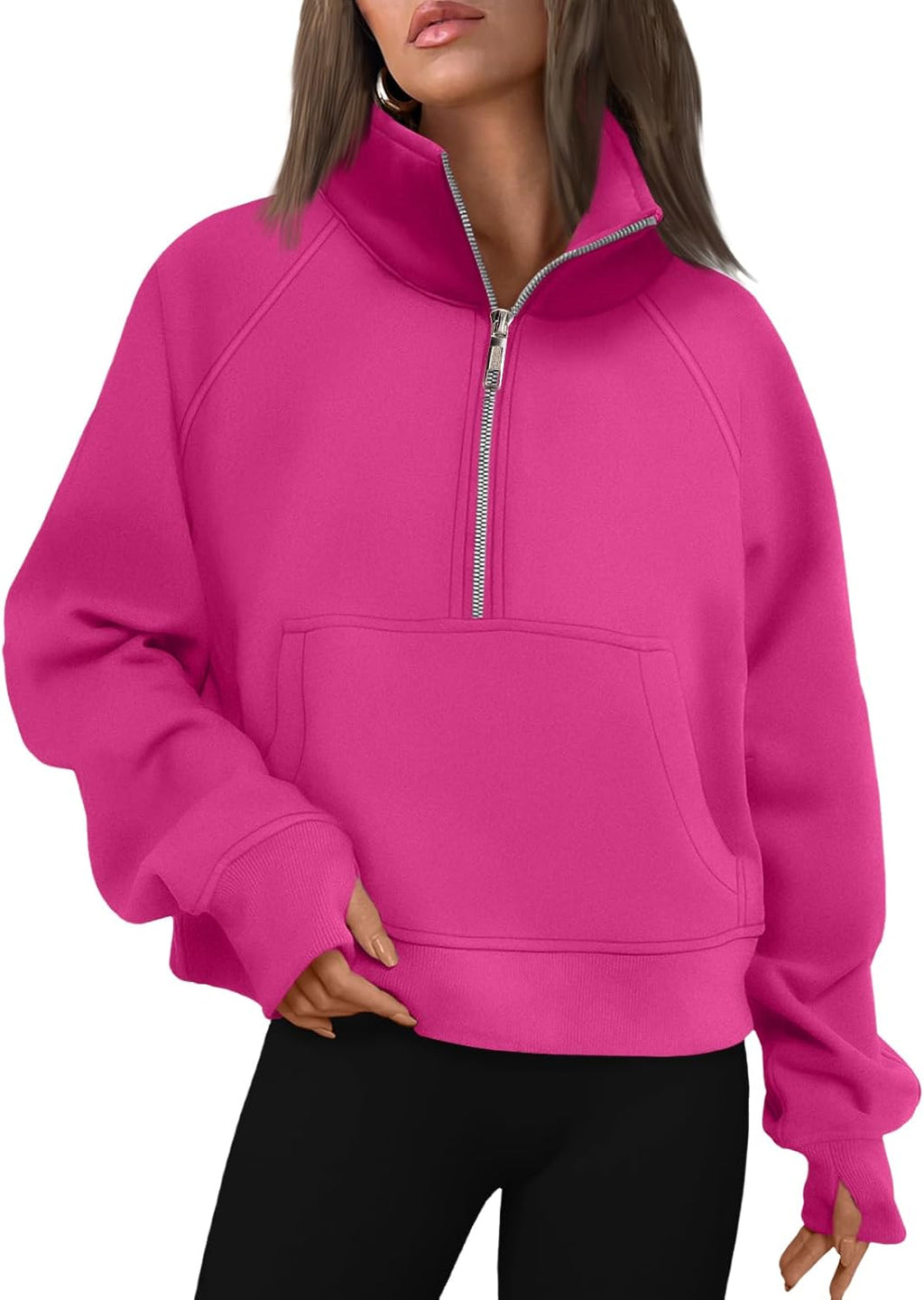 AUTOMET Womens Sweatshirts Half Zip Fleece Pullover Fall Outfits