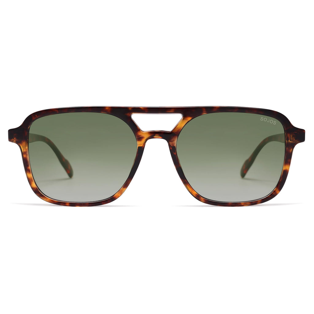 SOJOS Retro Aviator Sunglasses Womens Mens,Trendy Rectangle Shades SJ2202