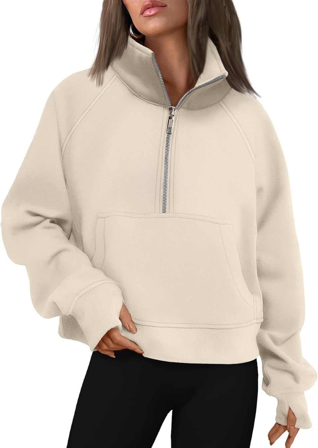 AUTOMET Womens Sweatshirts Half Zip Fleece Pullover Fall Outfits