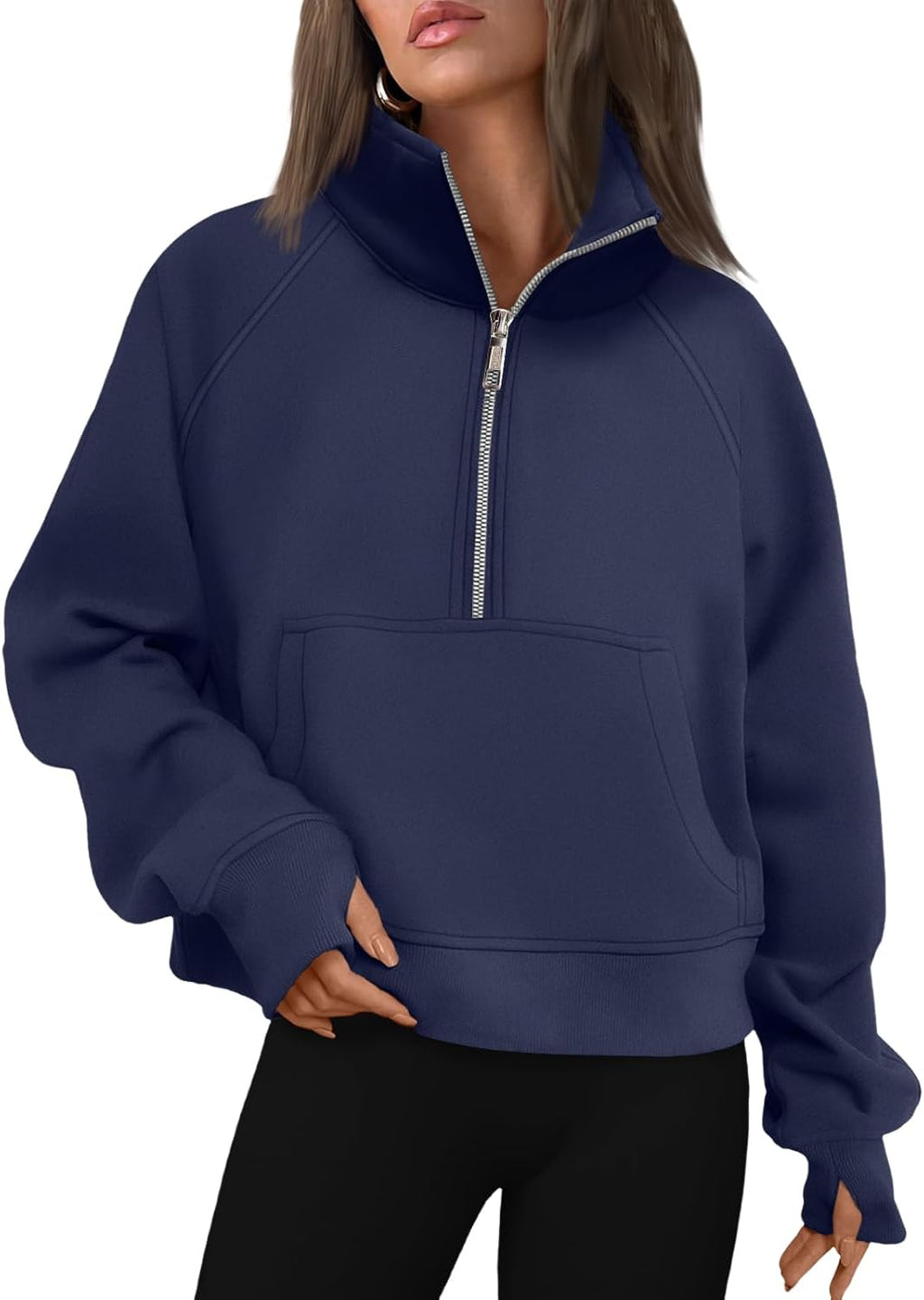 AUTOMET Womens Sweatshirts Half Zip Fleece Pullover Fall Outfits