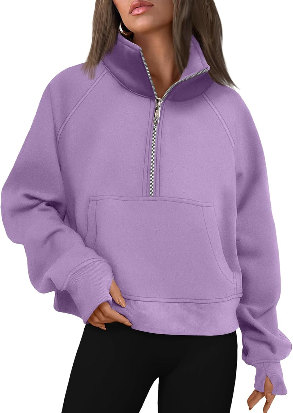 AUTOMET Womens Sweatshirts Half Zip Fleece Pullover Fall Outfits