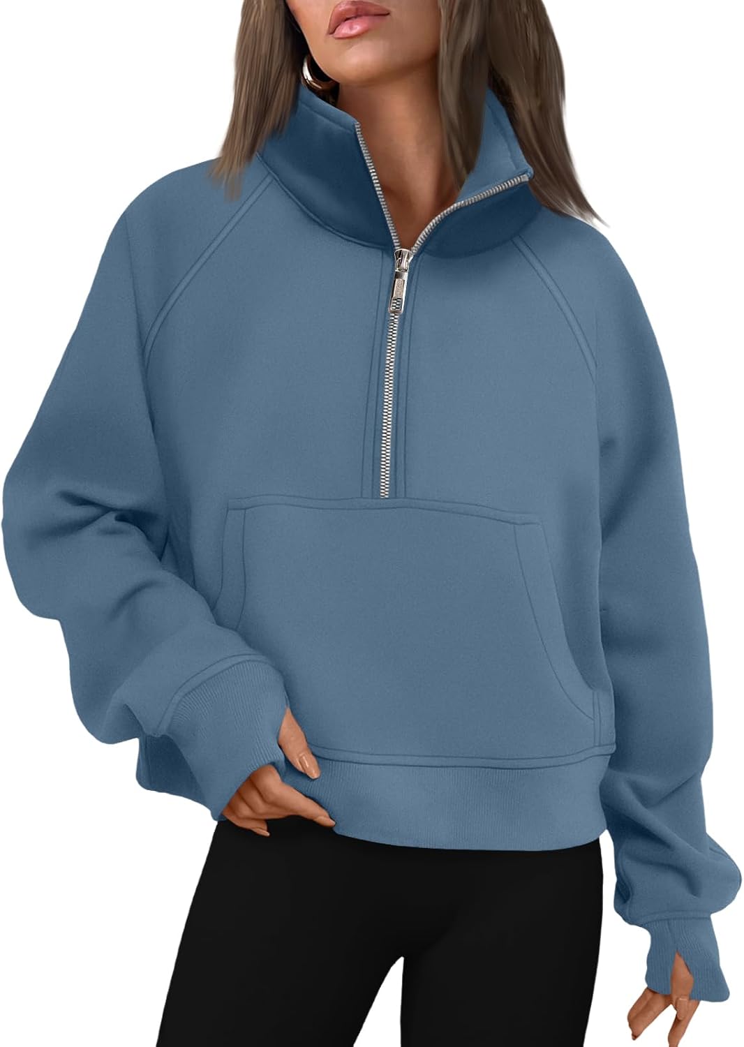 AUTOMET Womens Sweatshirts Half Zip Fleece Pullover Fall Outfits