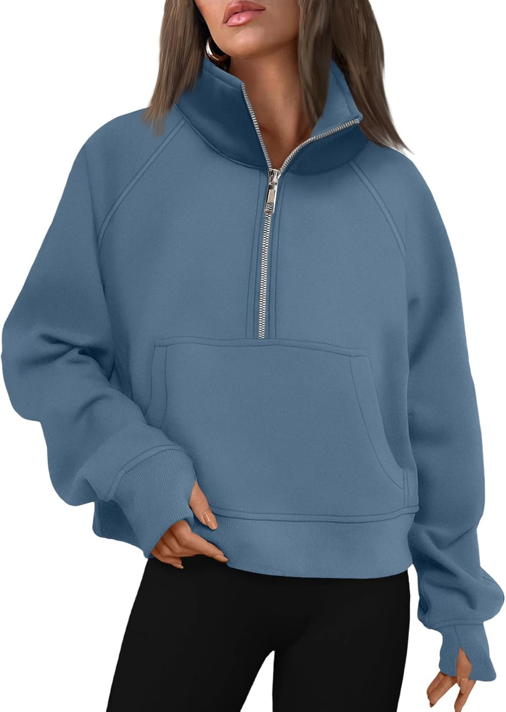 AUTOMET Womens Sweatshirts Half Zip Fleece Pullover Fall Outfits