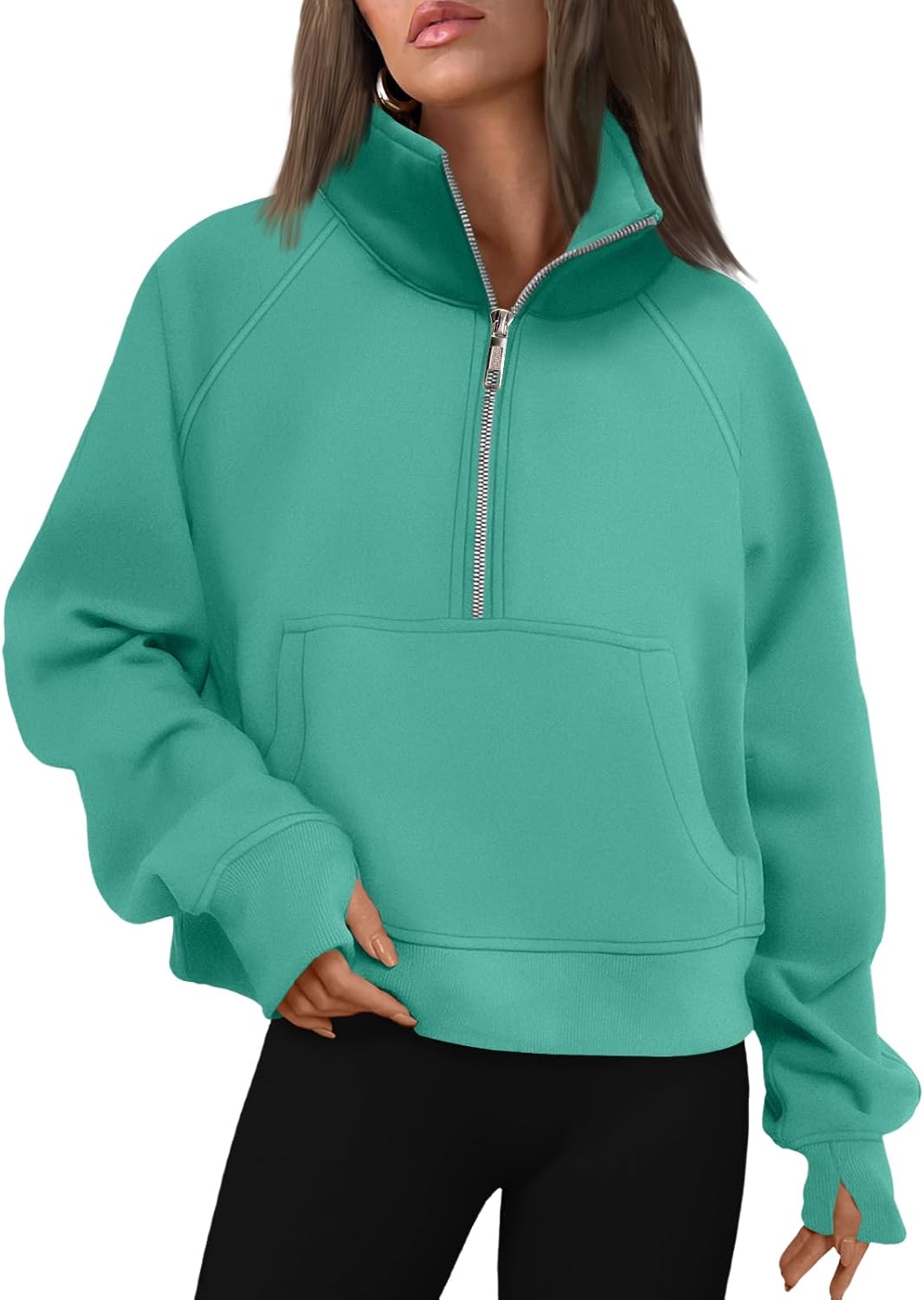 AUTOMET Womens Sweatshirts Half Zip Fleece Pullover Fall Outfits