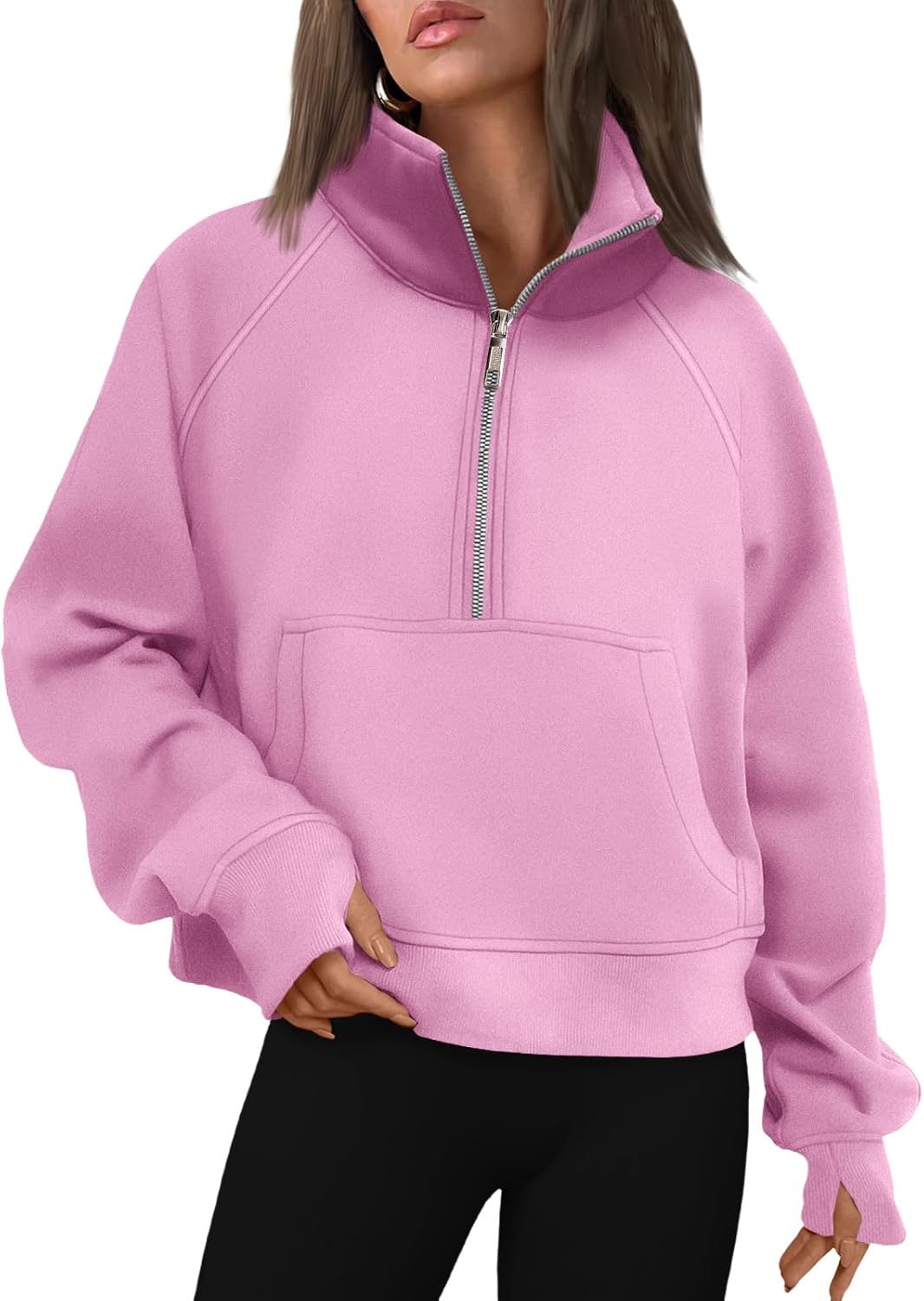 AUTOMET Womens Sweatshirts Half Zip Fleece Pullover Fall Outfits
