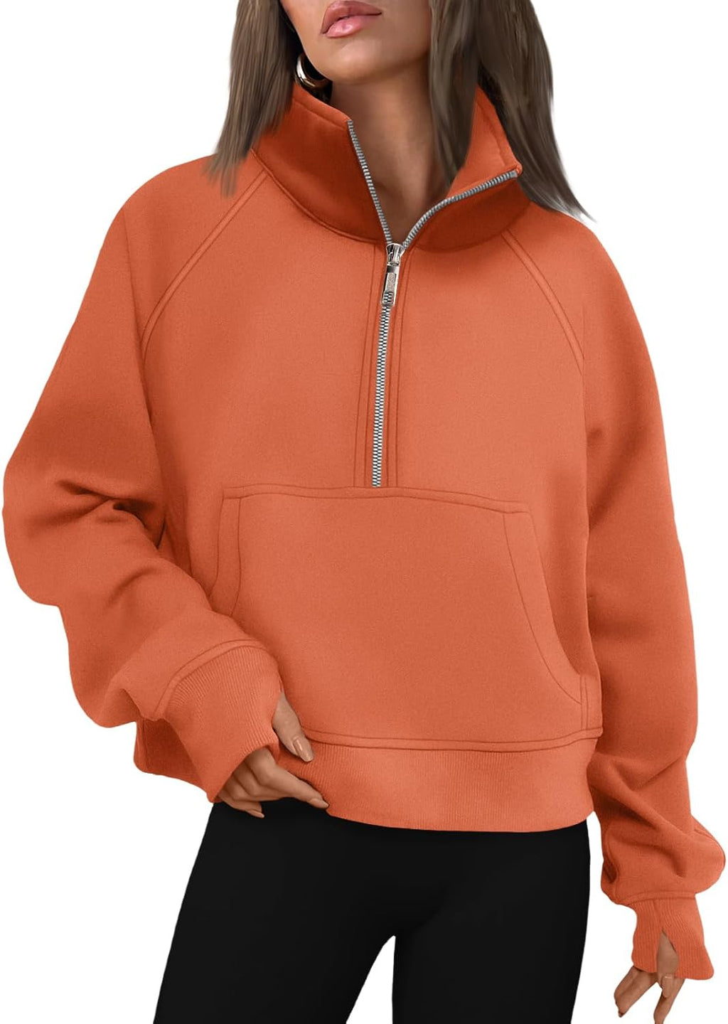 AUTOMET Womens Sweatshirts Half Zip Fleece Pullover Fall Outfits