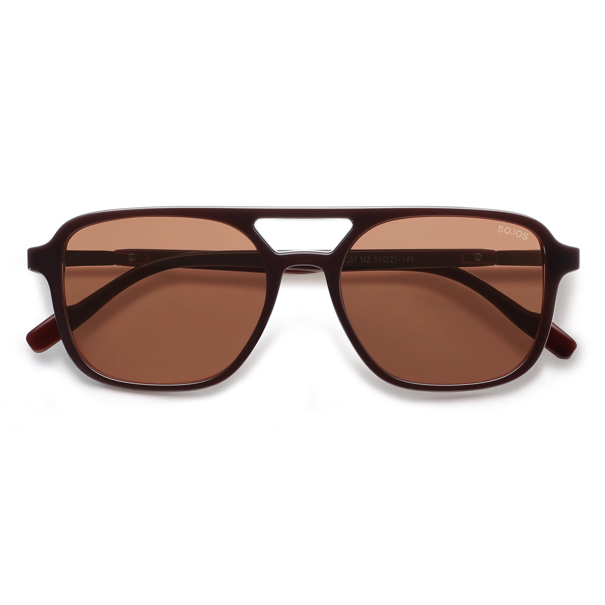 SOJOS Retro Aviator Sunglasses Womens Mens,Trendy Rectangle Shades SJ2202