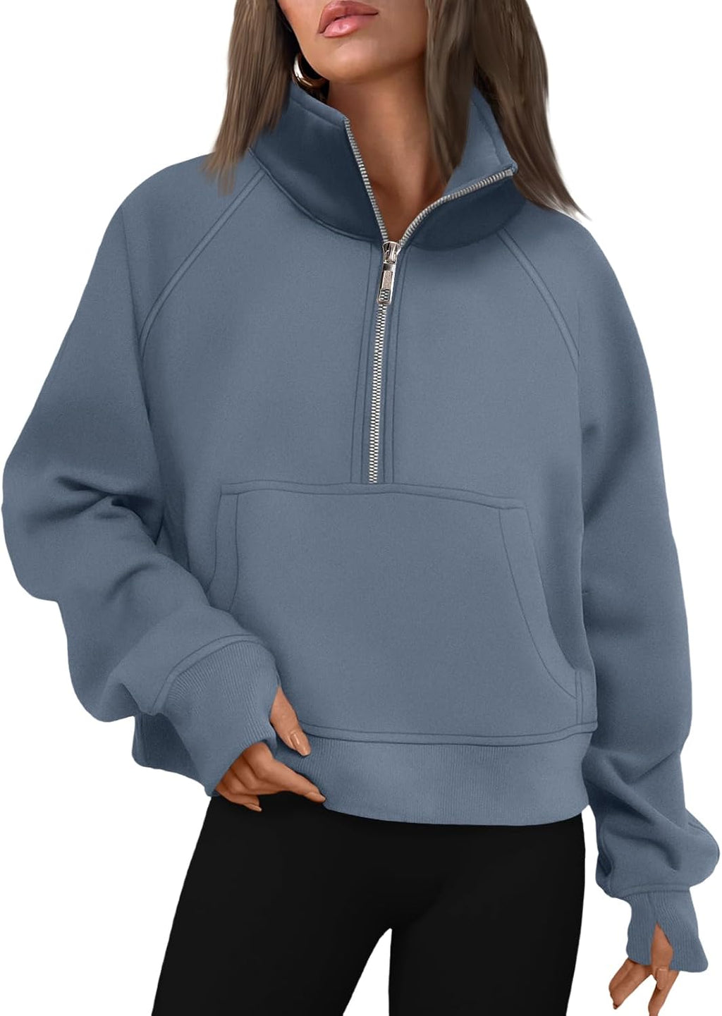 AUTOMET Womens Sweatshirts Half Zip Fleece Pullover Fall Outfits