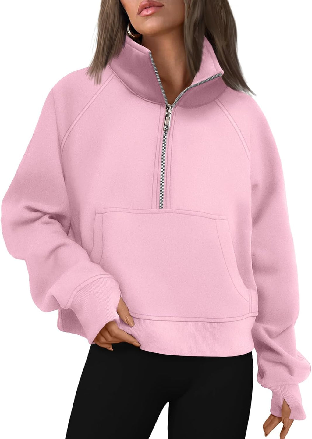 AUTOMET Womens Sweatshirts Half Zip Fleece Pullover Fall Outfits