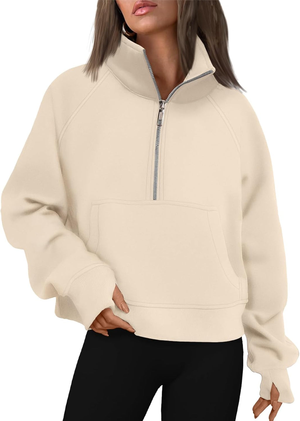 AUTOMET Womens Sweatshirts Half Zip Fleece Pullover Fall Outfits