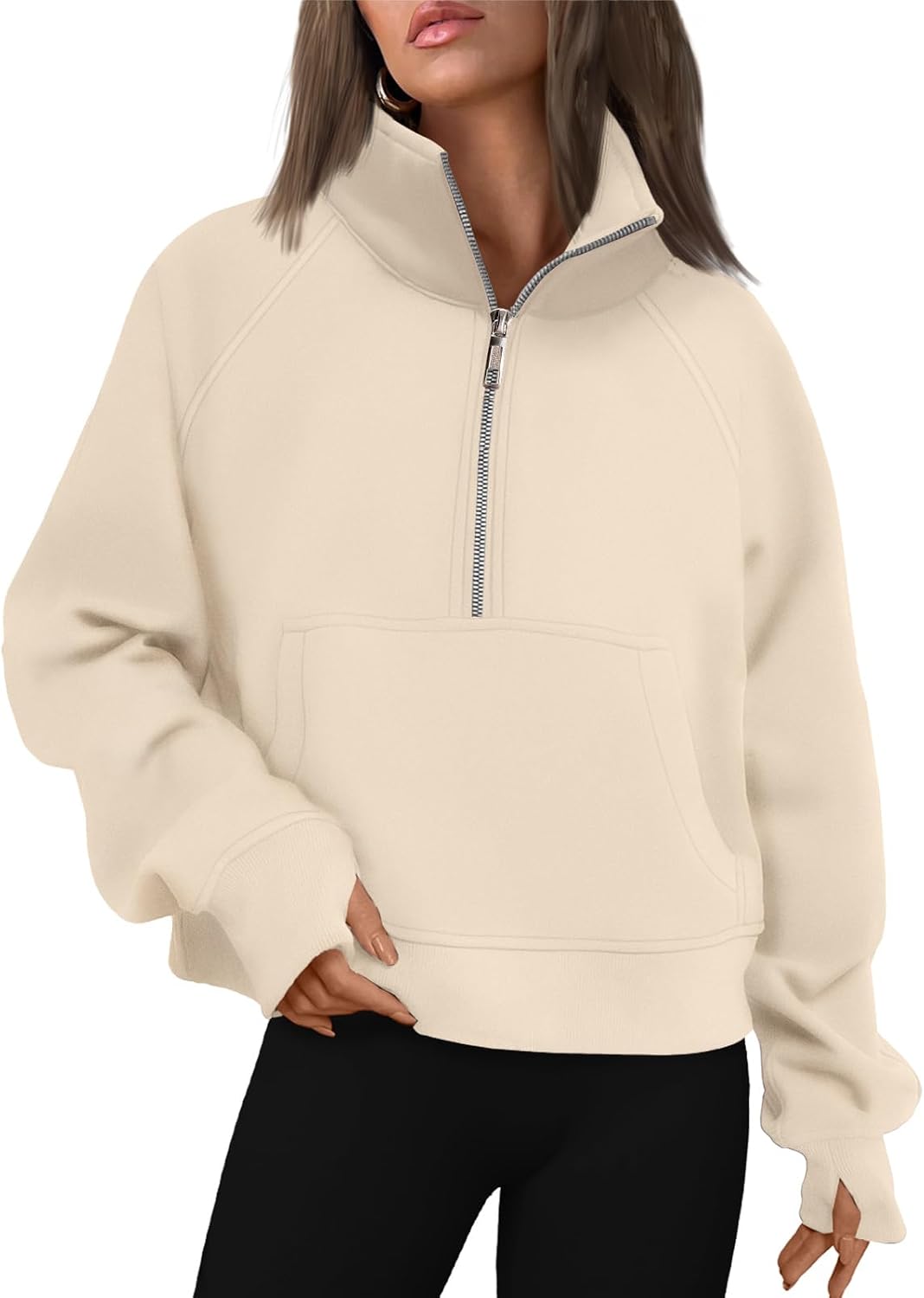 AUTOMET Womens Sweatshirts Half Zip Fleece Pullover Fall Outfits