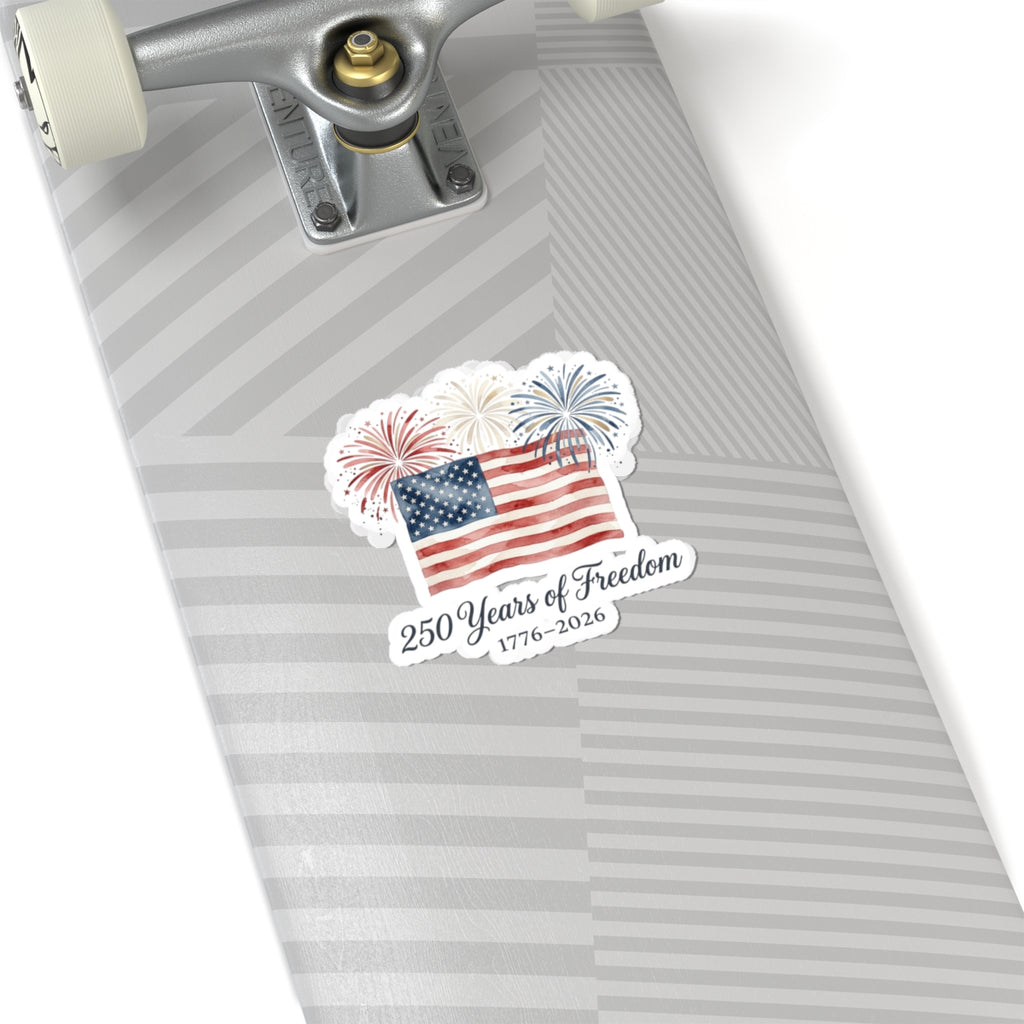 250 Years of Freedom Sticker | patriotic, faith-based July 4th vintage Americana